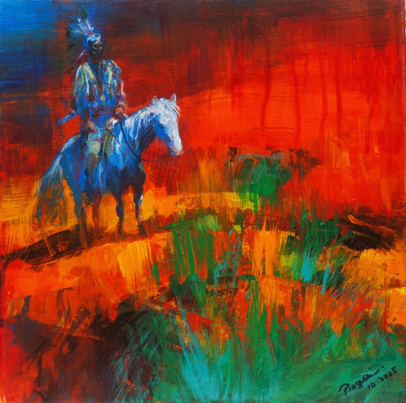 Indian XIII by artist Ping Irvin